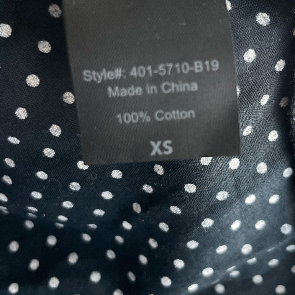Jenni Kayne Classic Cotton Midi Wrap Dress Size XS $295 Deep Blue Polka Dot - Picture 6 of 6